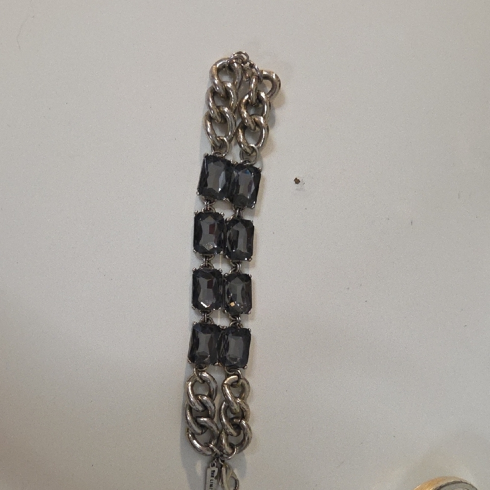 The Limited Silver Chain Bracelet with Dark Accents